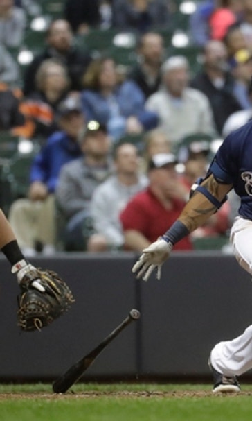 Eric Thames bashes his way into Brewers' record book